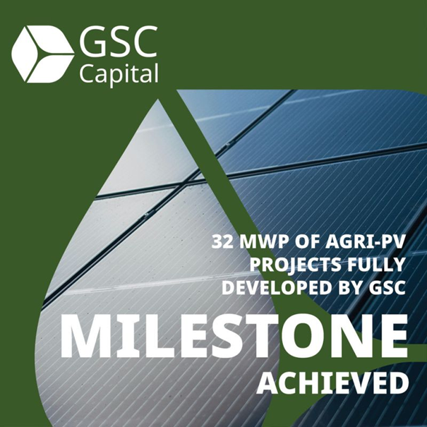 Milestone Achieved: 32 MWp of Agri-PV Projects fully developed by GSC